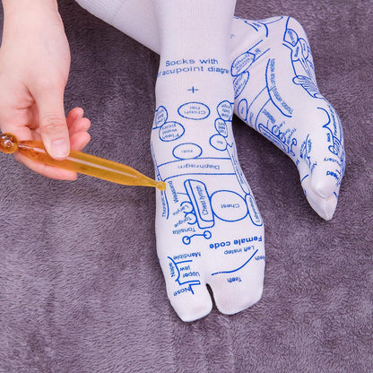 AnSoles Reflexology Chart Socks